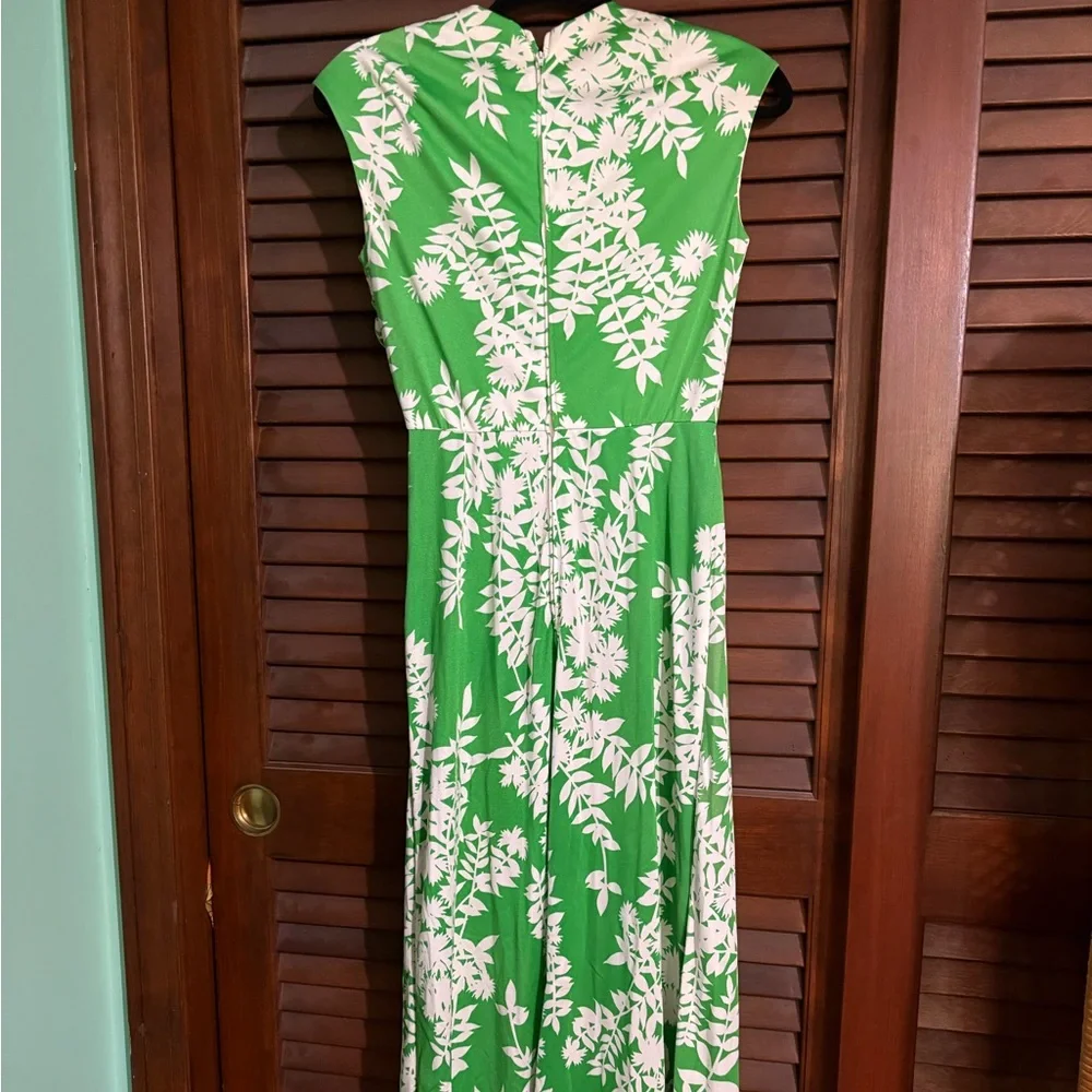 Green Vintage Hawaiian Maxi Dress - Picture 5 of 5
